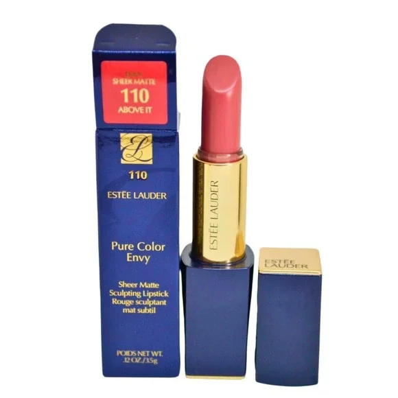 Estée Lauder Pure Color Envy Sheer Matte Lipstick 110 Above It 0.12 oz 3.5g - Picture 1 of 3